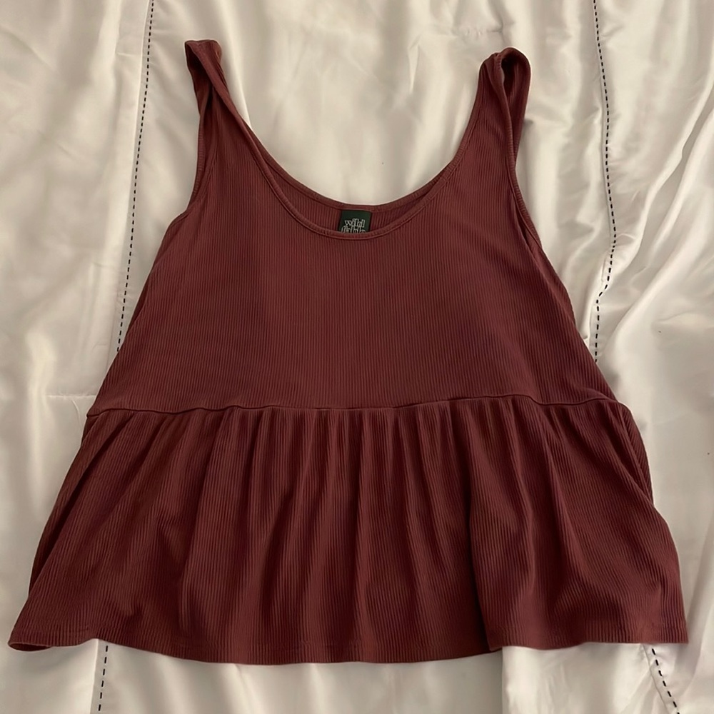 Pink flowy tank top